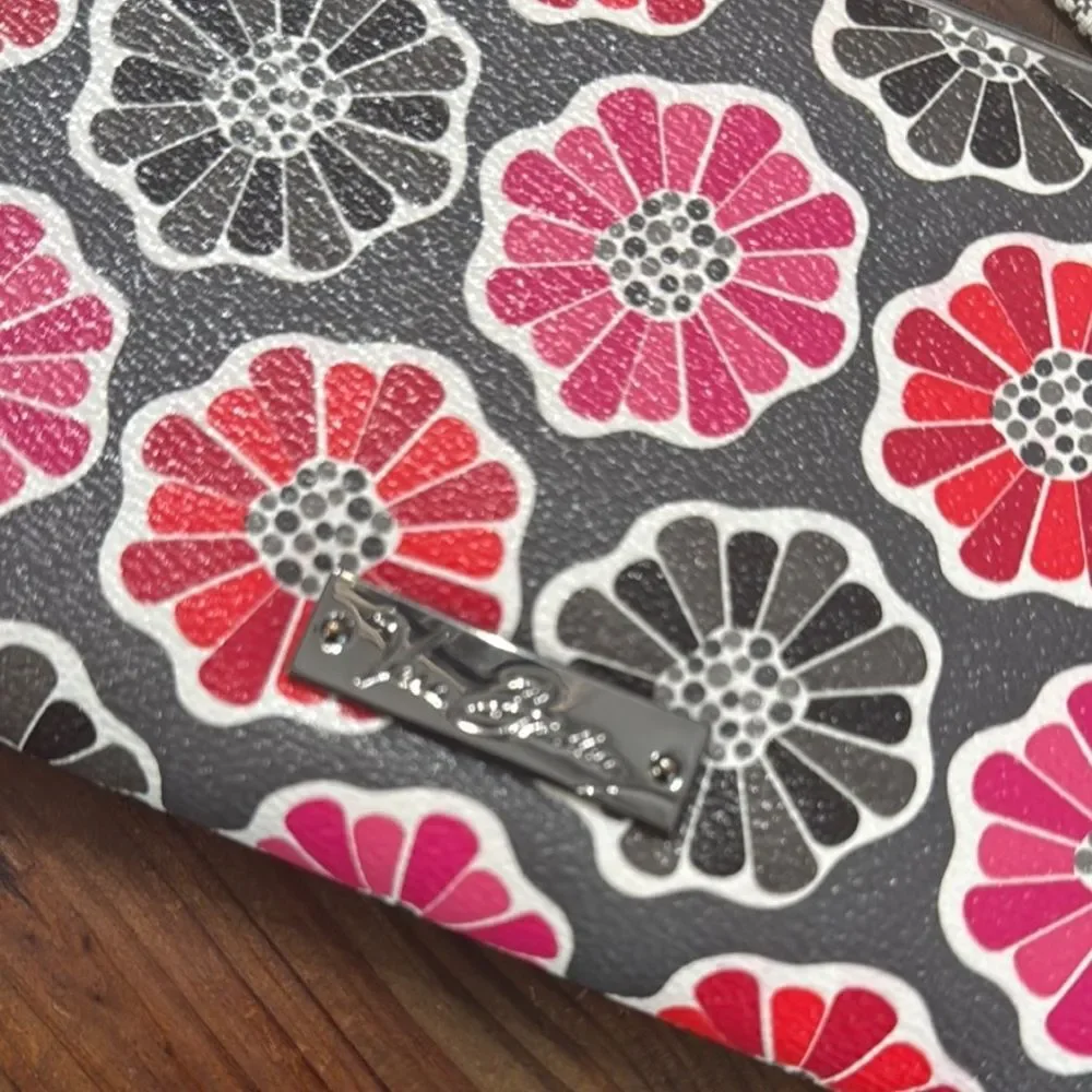 Vera Bradley Red and Pink Floral Wristlet Wallet - Picture 4 of 11